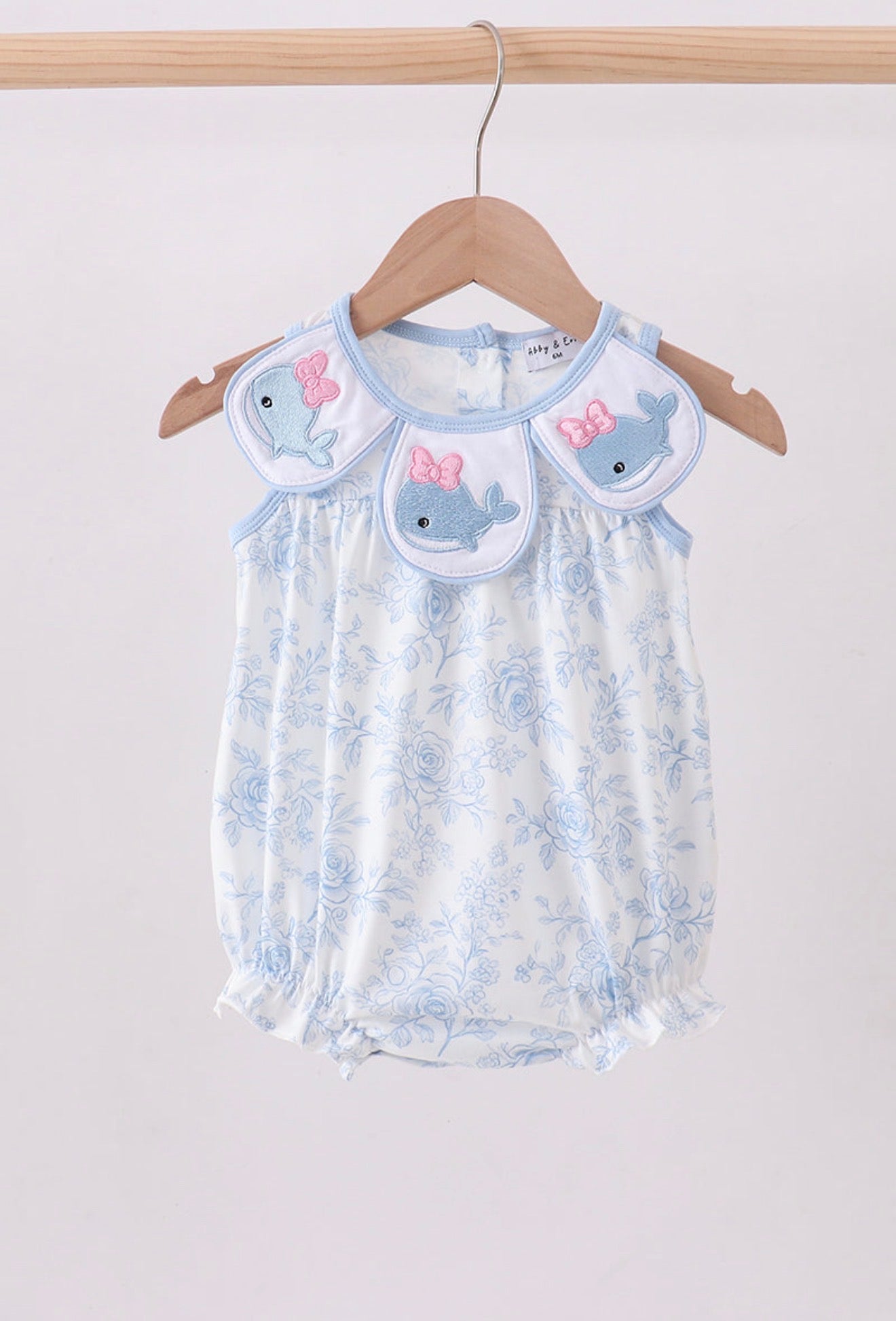 Whale Embroidered Bubble