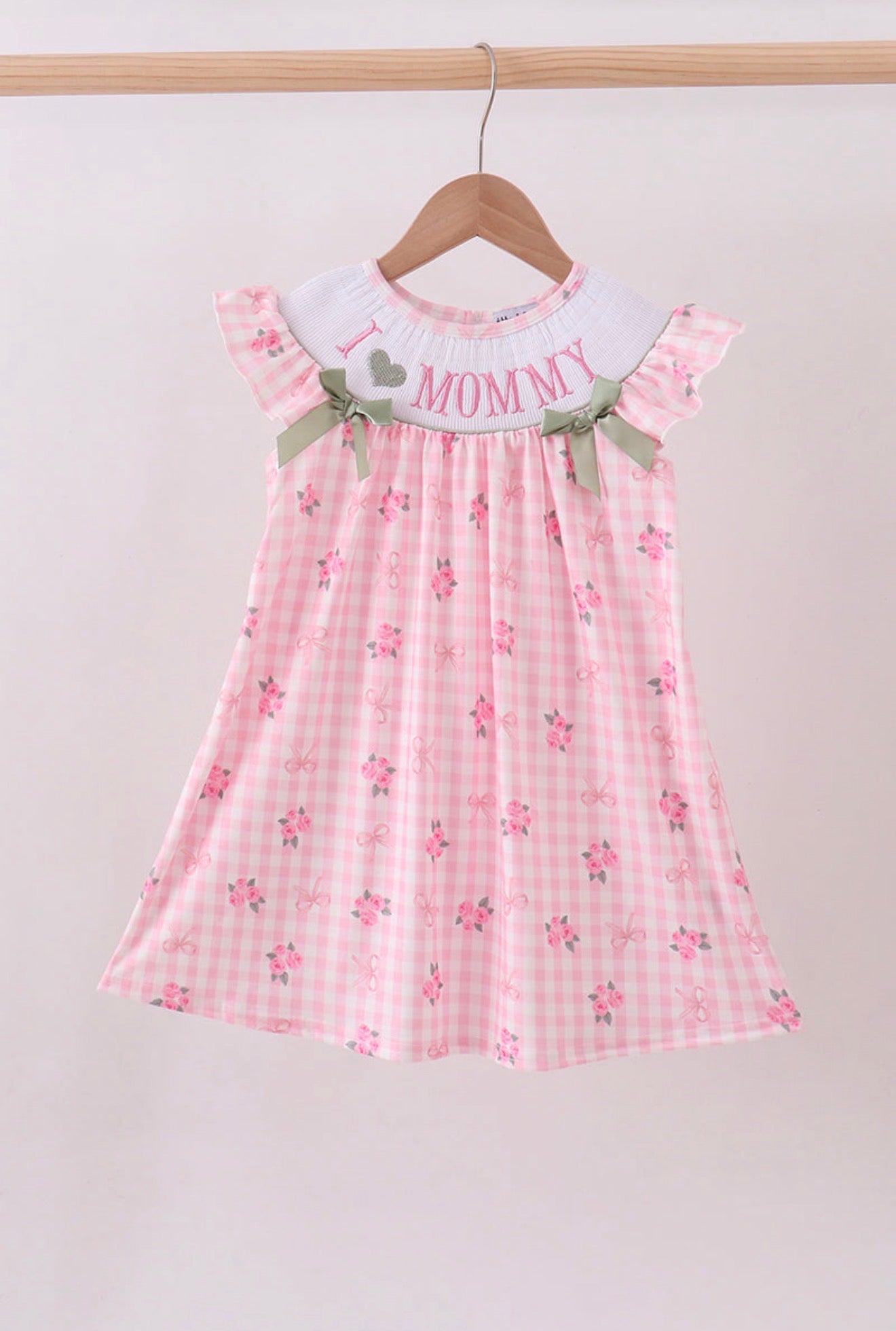 Pink I Love Mommy Dress