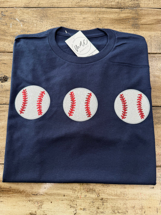 Sparkle Baseball Adult T-Shirt