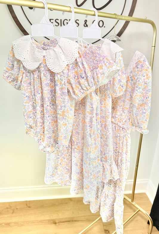 Purple Floral & Lace Mommy & Me Collection