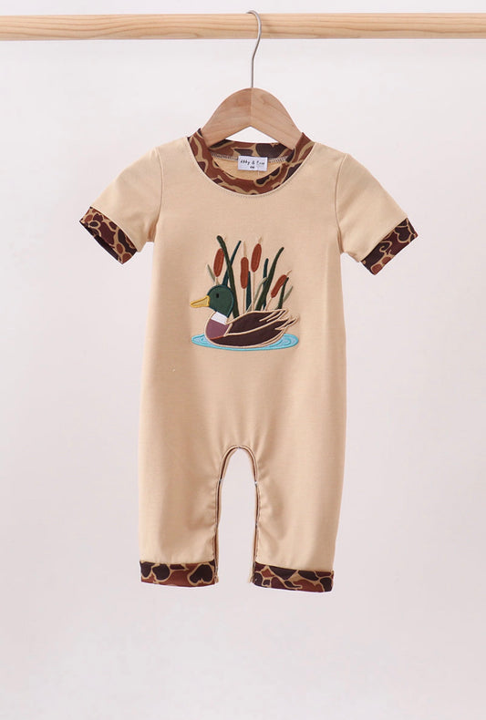 Camo Duck Applique Romper