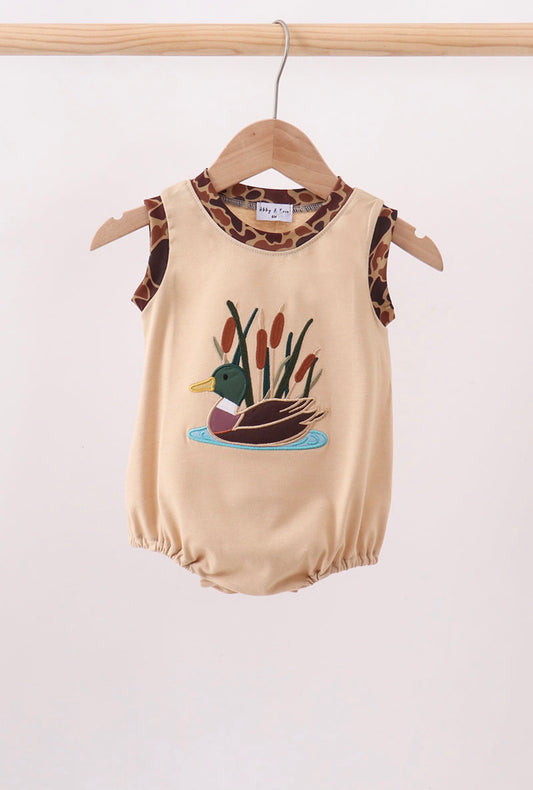 Camo Duck Applique Bubble