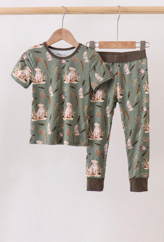 Hunting Dog Bamboo Pajama Set