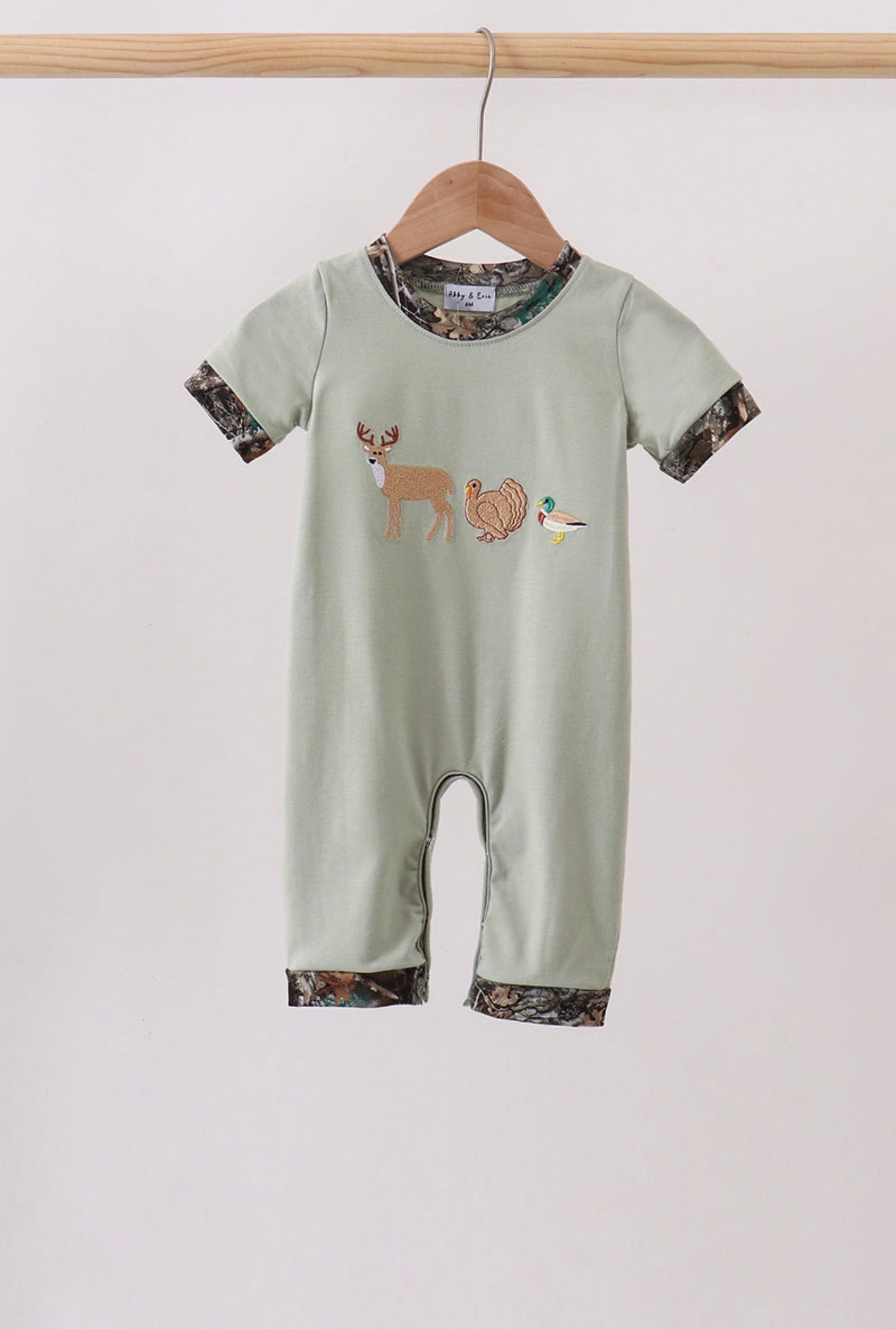 Hunting Embroidered Romper