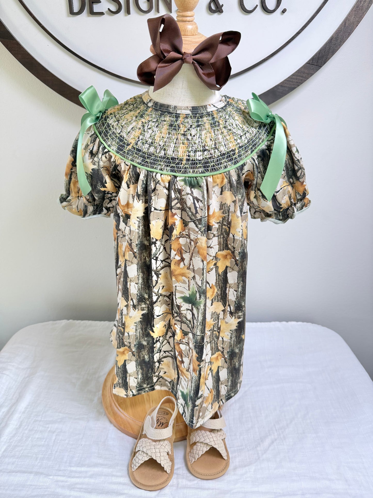Camo Smocked Dress