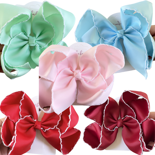 Fun Size Moonstitch Hair Bows (5in)