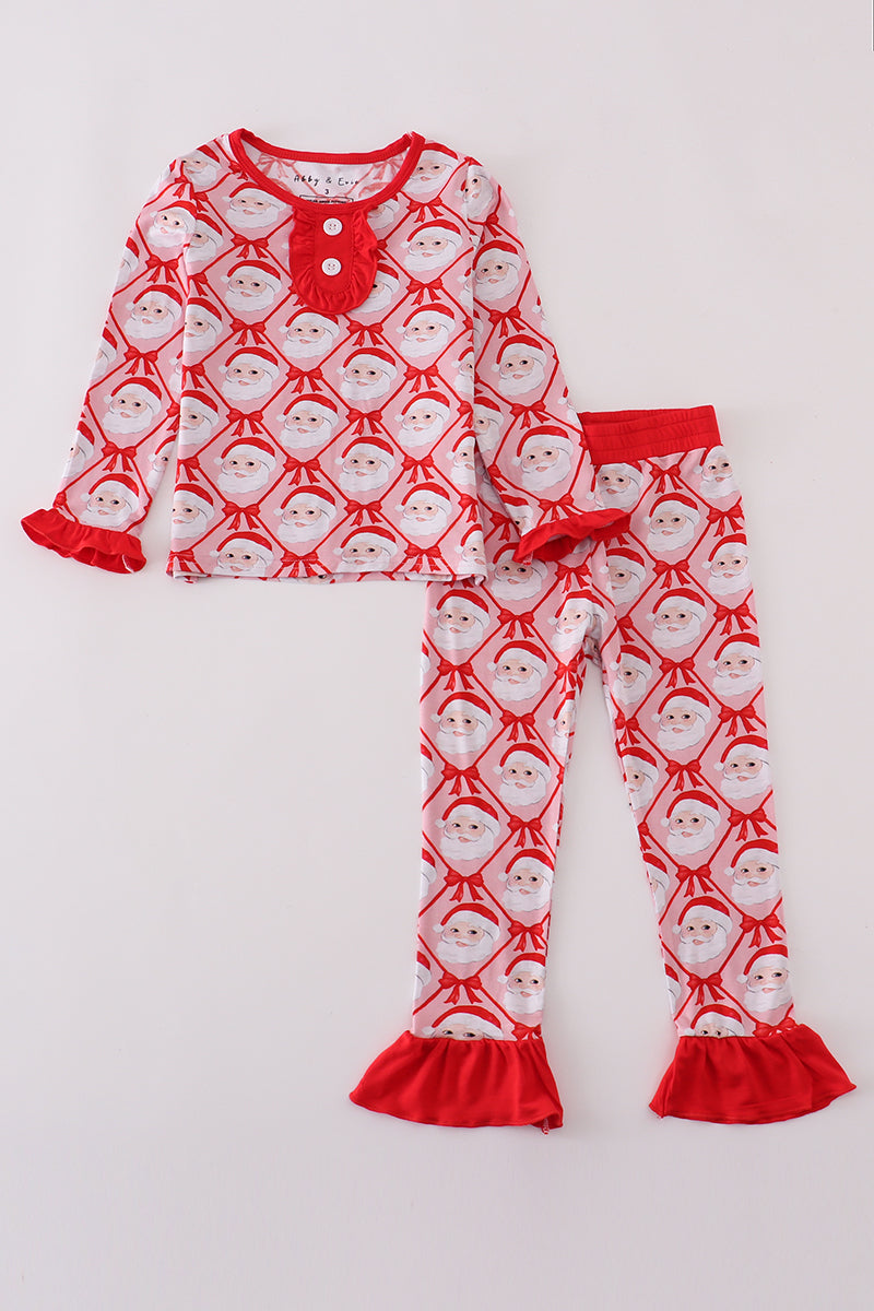 Red Santa Bamboo Pajama Set