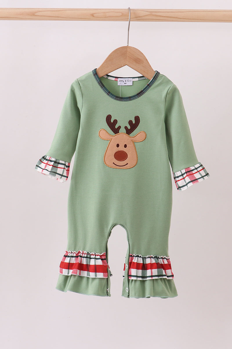 Reindeer Ruffle Romper