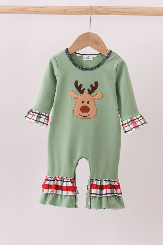 Reindeer Ruffle Romper