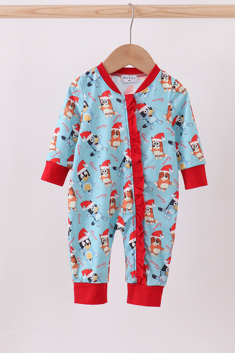 Bluey Christmas Ruffle Sleeper – MAC Designs & Co.