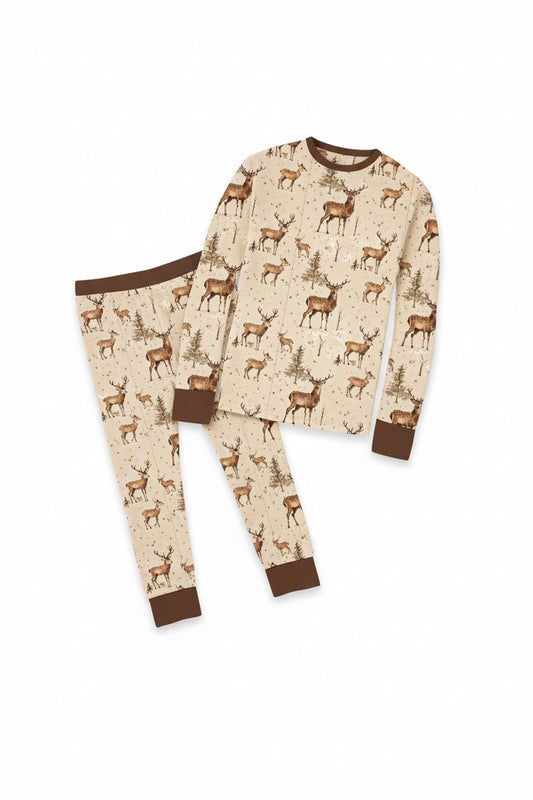 Deer Bamboo Pajama Set