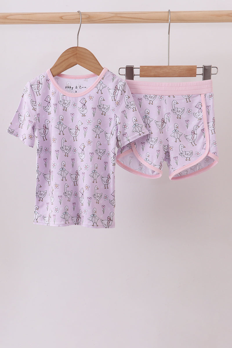 Goose Bamboo Shorts Set