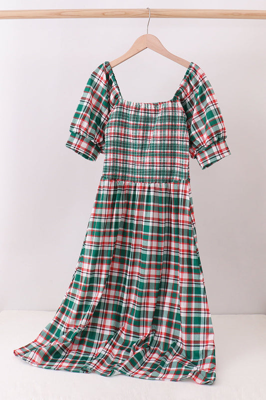 Adult Christmas Plaid Dress
