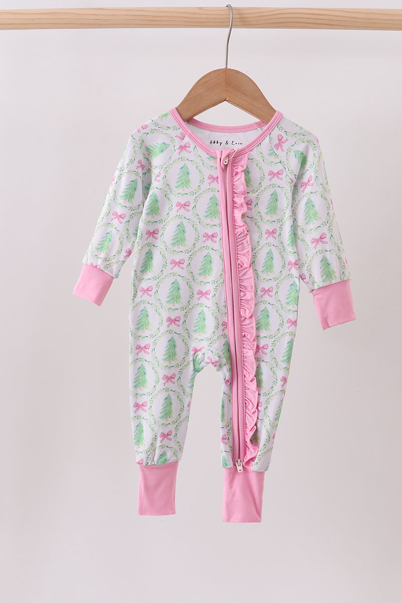 Christmas Trees & Bows Bamboo Sleeper