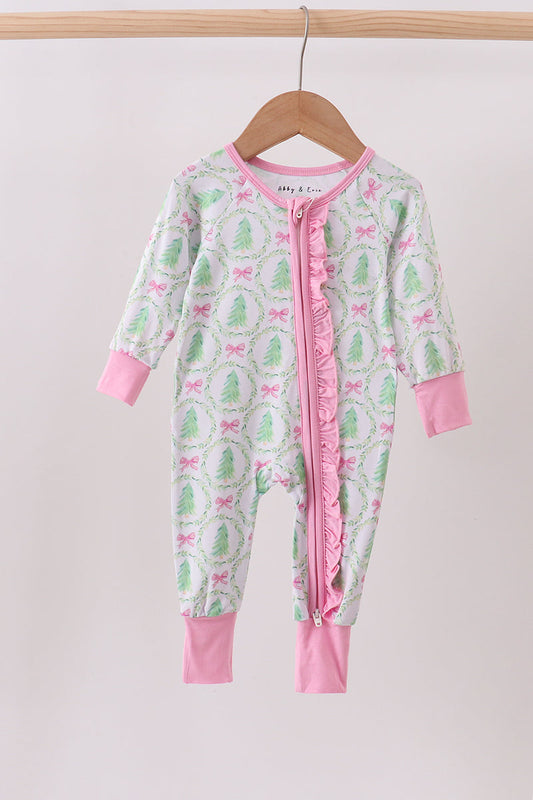 Christmas Trees & Bows Bamboo Sleeper