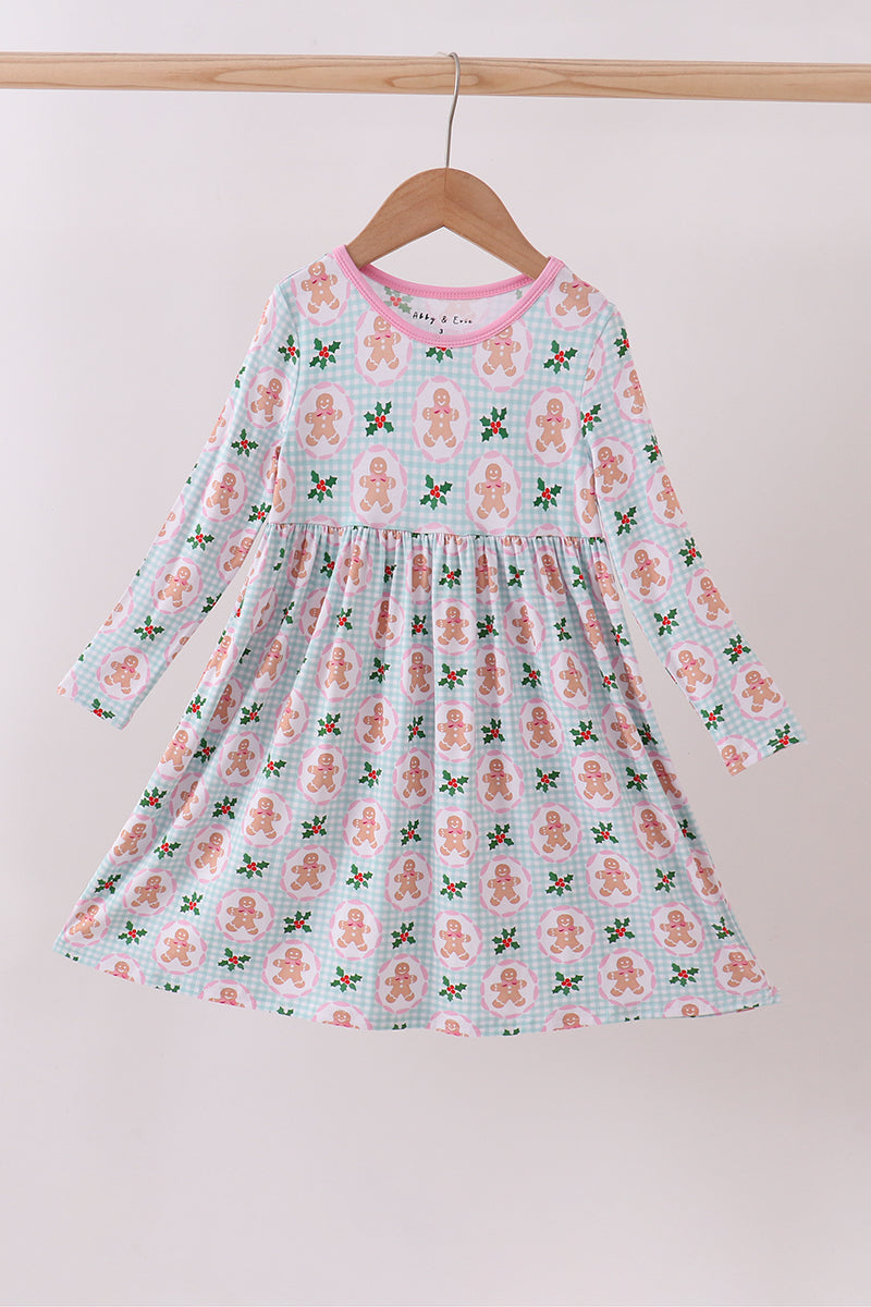 Holly & Gingerbread Bamboo Gown/Dress