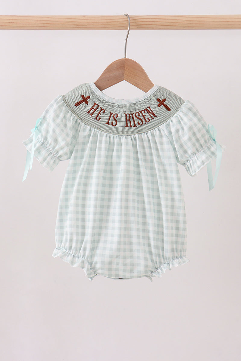 He is Risen Smocked Bubble