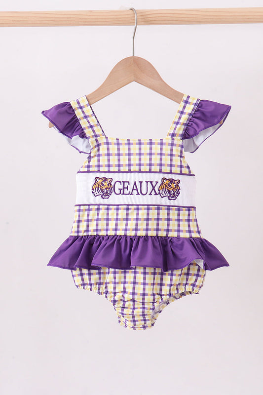 Geaux Smocked Swimsuit