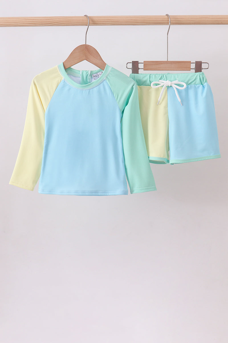 Boys Colorblock Swim Set