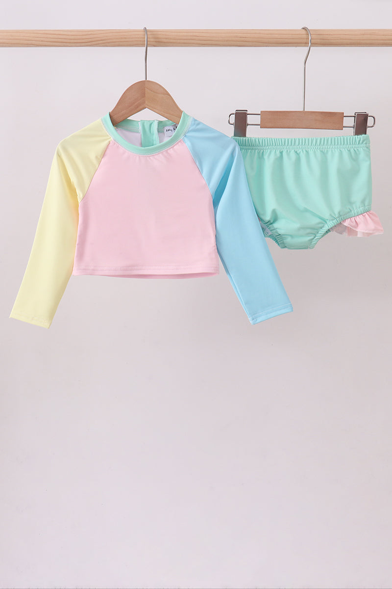 Girls Colorblock Swimsuit