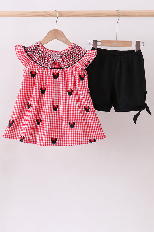 Minnie Smocked Shorts Set