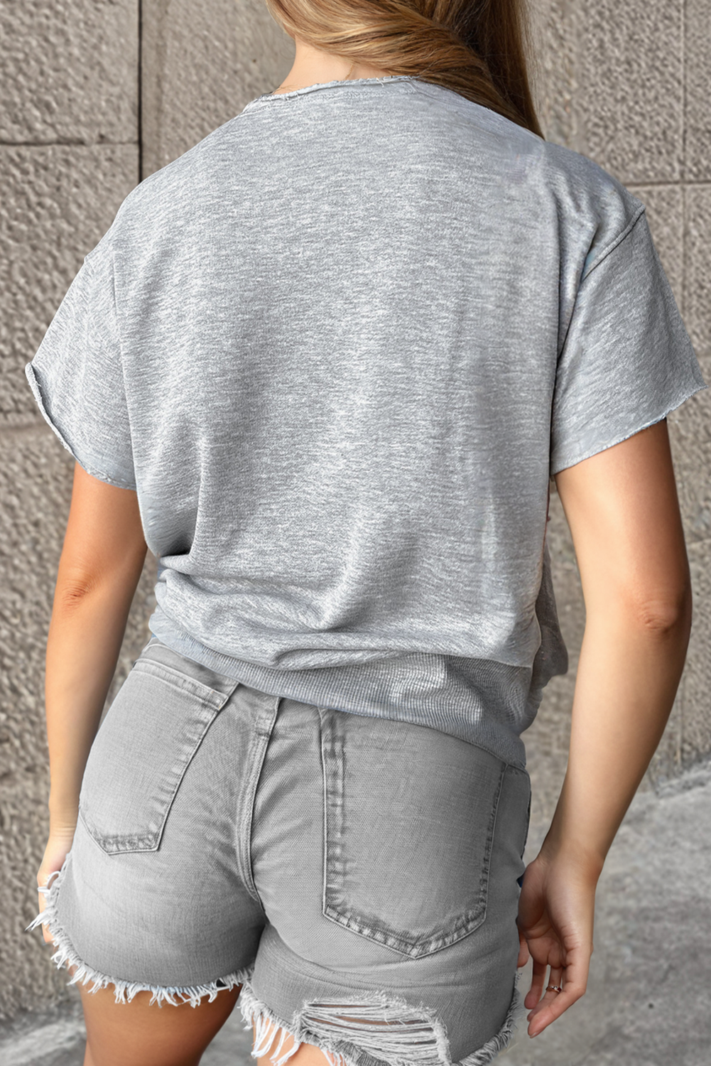 Lettering Patch Loose Tee