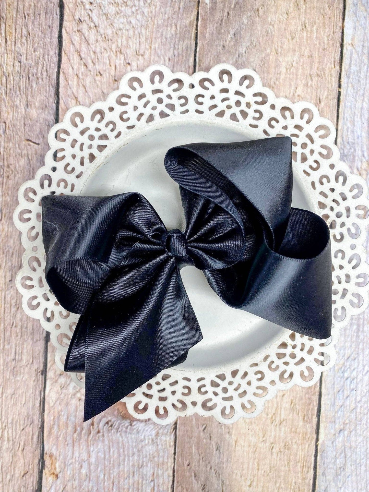 Classic Satin Hair Bows- 4.5" - Multiple Colors