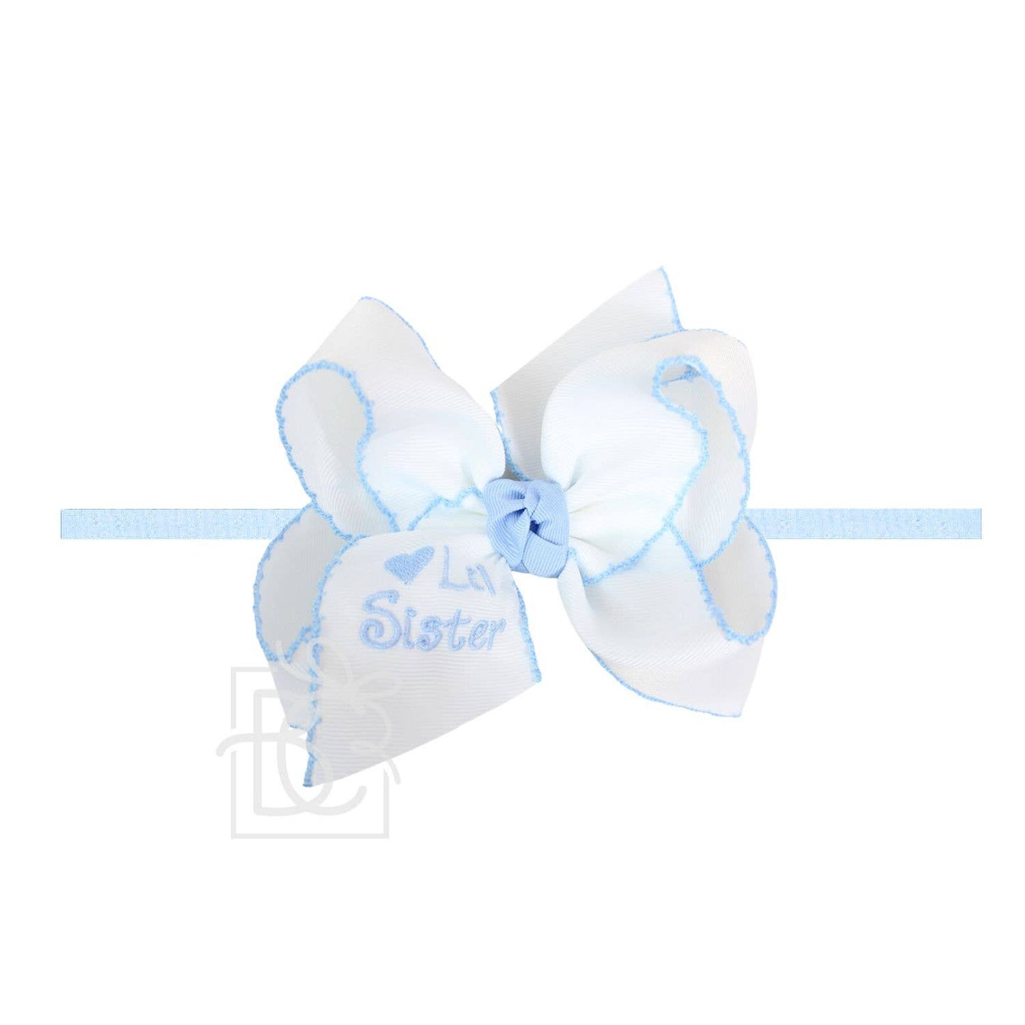 Lil Sis Headband with Embroidered Bow (2 colors)