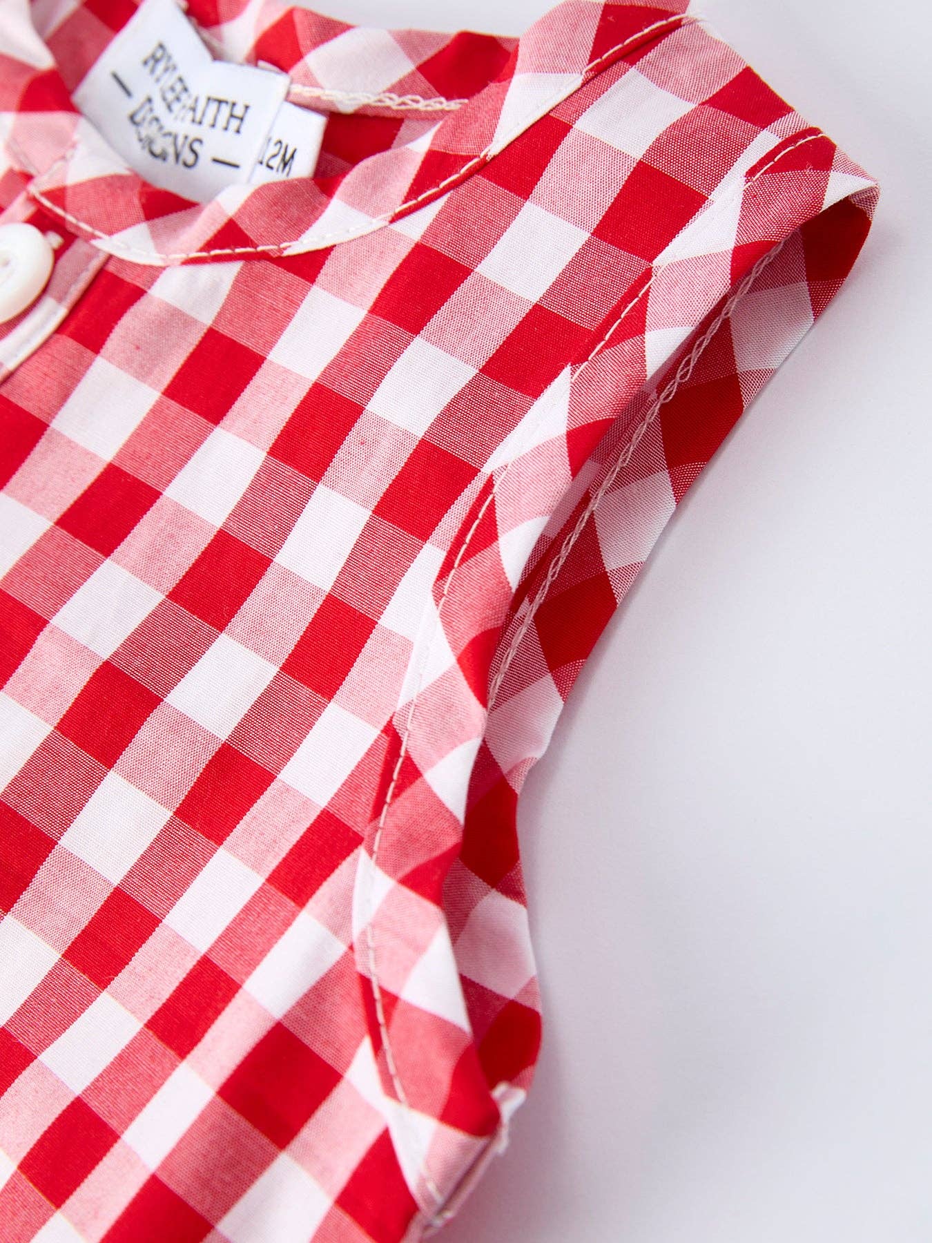 Red Gingham Romper