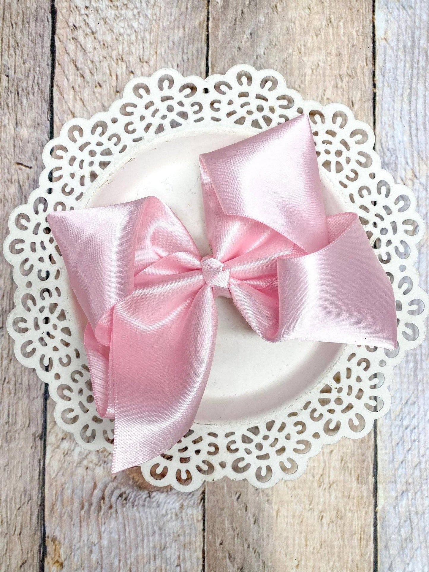 Classic Satin Hair Bows- 4.5" - Multiple Colors