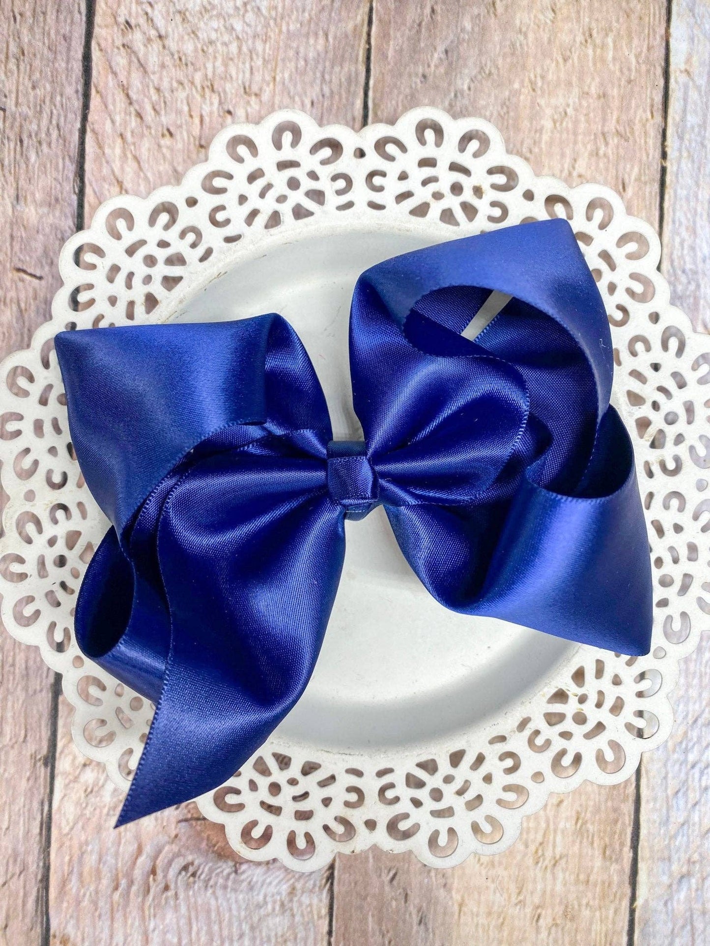 Classic Satin Hair Bows- 4.5" - Multiple Colors