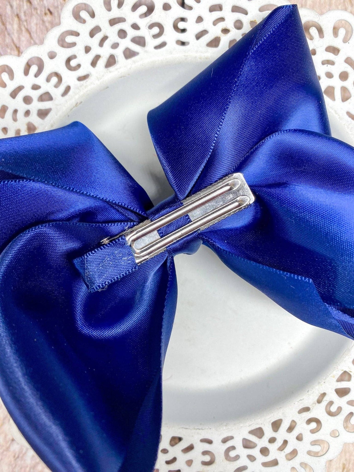Classic Satin Hair Bows- 4.5" - Multiple Colors