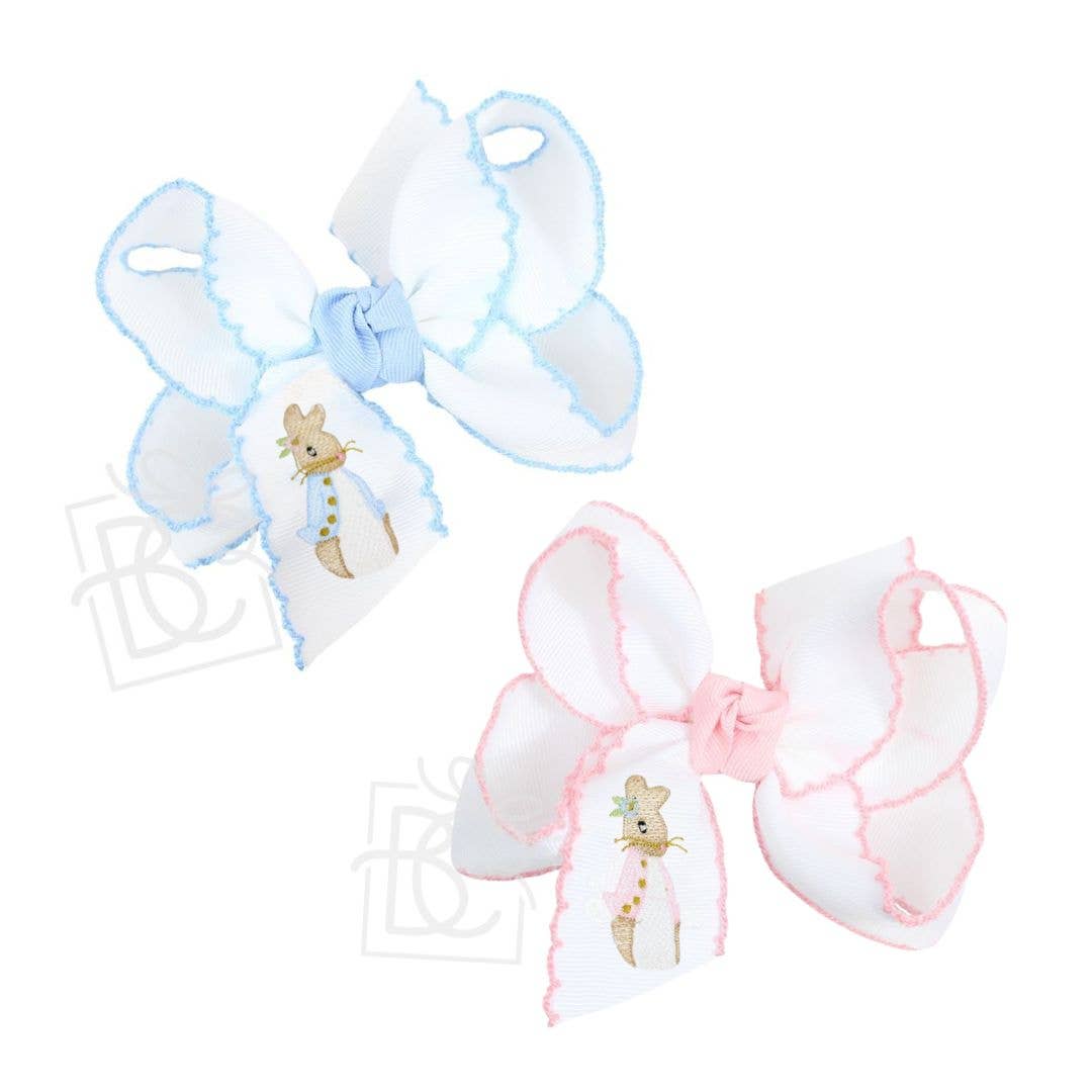 4.5" Petunia Crochet Edge Bows