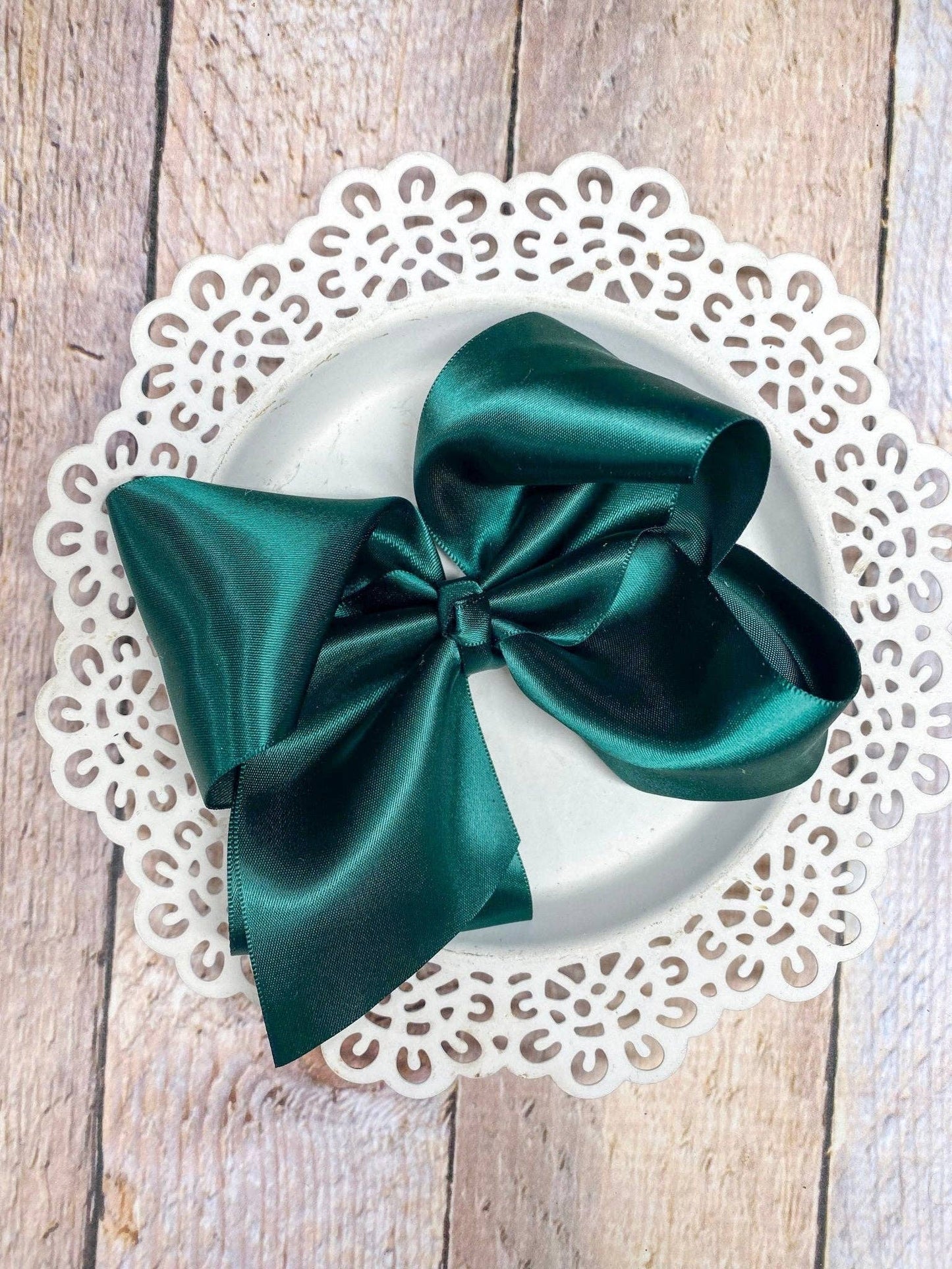 Classic Satin Hair Bows- 4.5" - Multiple Colors
