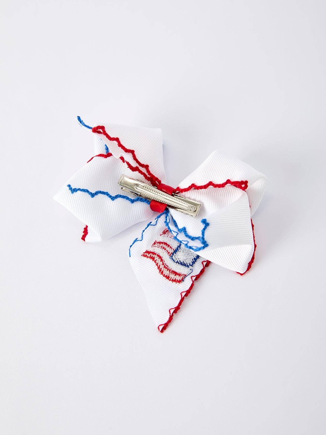 Stars & Stripes Flag Hair Bow 4.5"