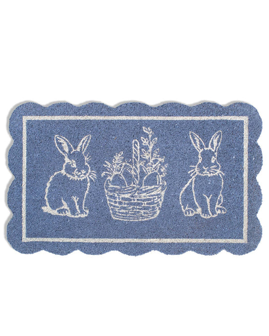 Bunny Scallop Coir Doormat