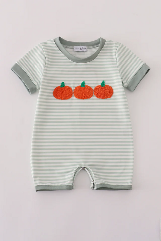 Striped French Knot Romper