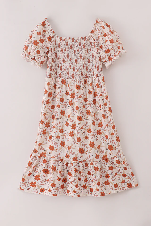 Adult Fall Floral Dress