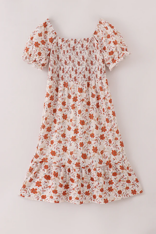 Adult Fall Floral Dress